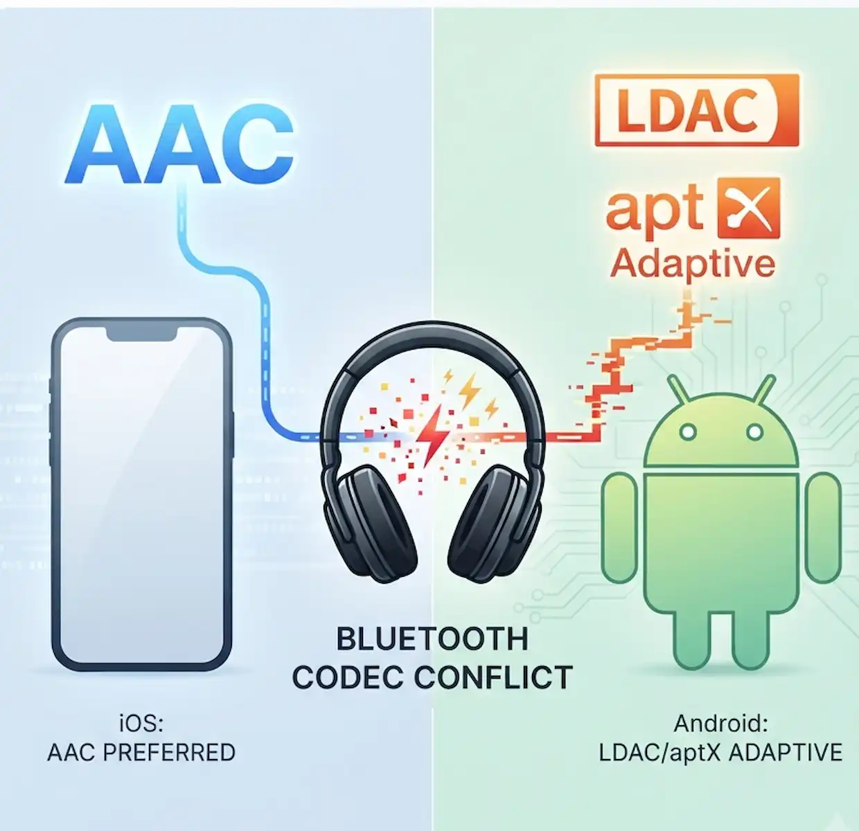 Why Bluetooth Codec Conflicts Happen Between iPhone and Android 1 Bluetooth Codec Conflicts