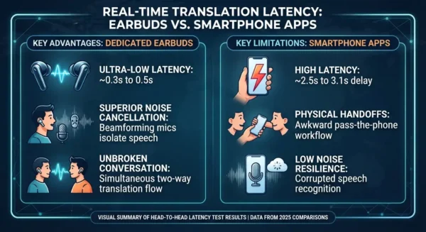 Testing Real-Time Translation Latency: Earbuds vs Smartphone Apps 2 Real-Time Translation Latency