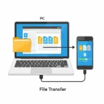 Transfer files pc to phone