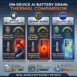 On-Device AI Battery Drain: Real-World Mobile Thermal Comparison on-device AI battery drain