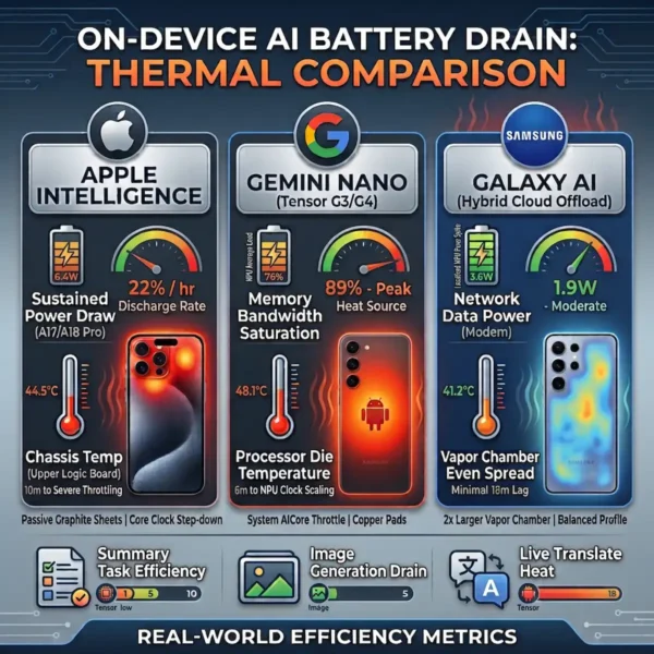 on-device AI battery drain